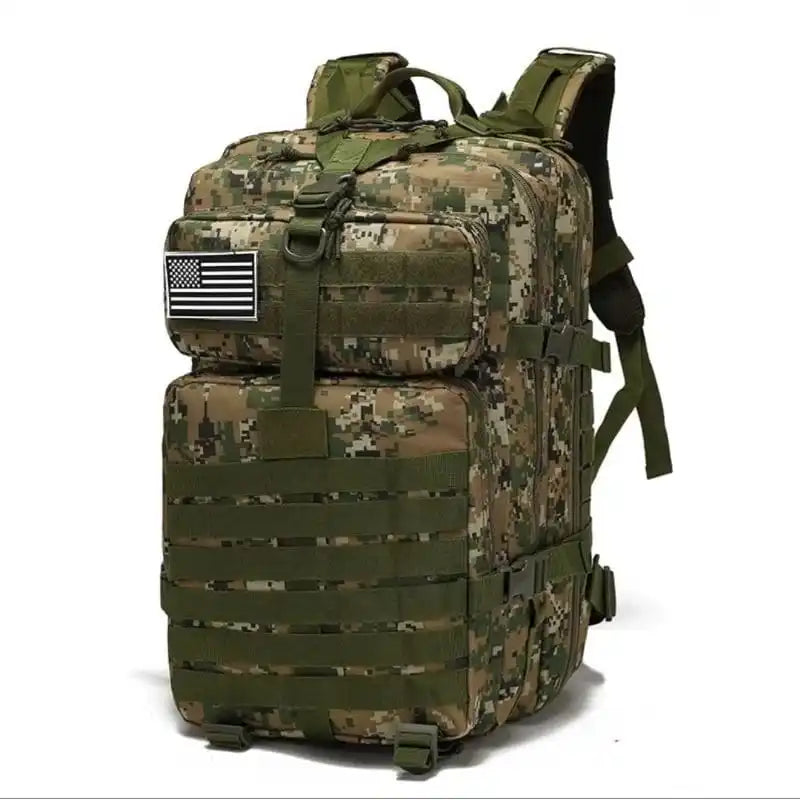 50L Tactical Backpack + Large Spacious Waterproof Reinforced Patch