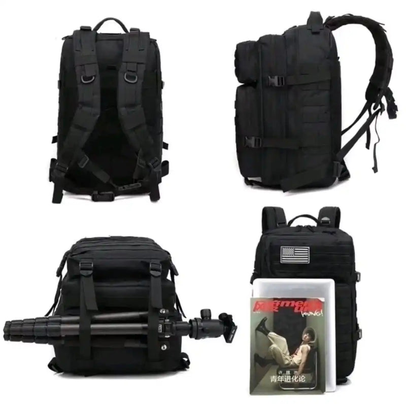 50L Tactical Backpack + Large Spacious Waterproof Reinforced Patch