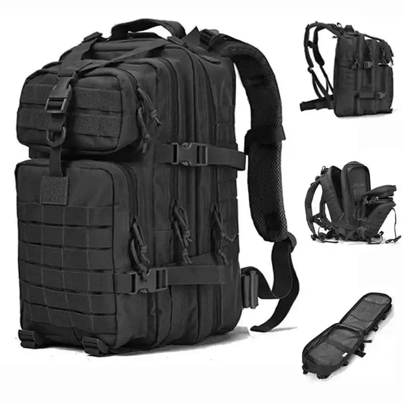 50L Tactical Backpack + Large Spacious Waterproof Reinforced Patch