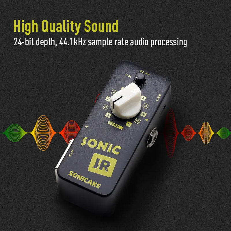 SONICAKE Sonic IR Speaker Cabinet Simulator Impulse Response Loader Guitar Bass Effects Pedal QSS-12