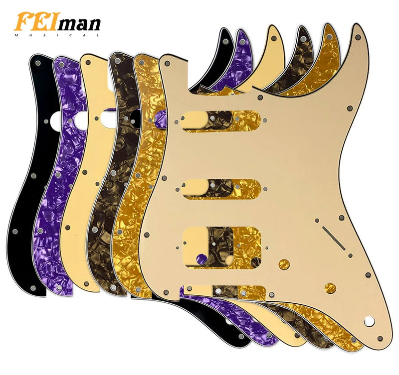 Pickguard para guitarra padrão Strato ST/HSS.