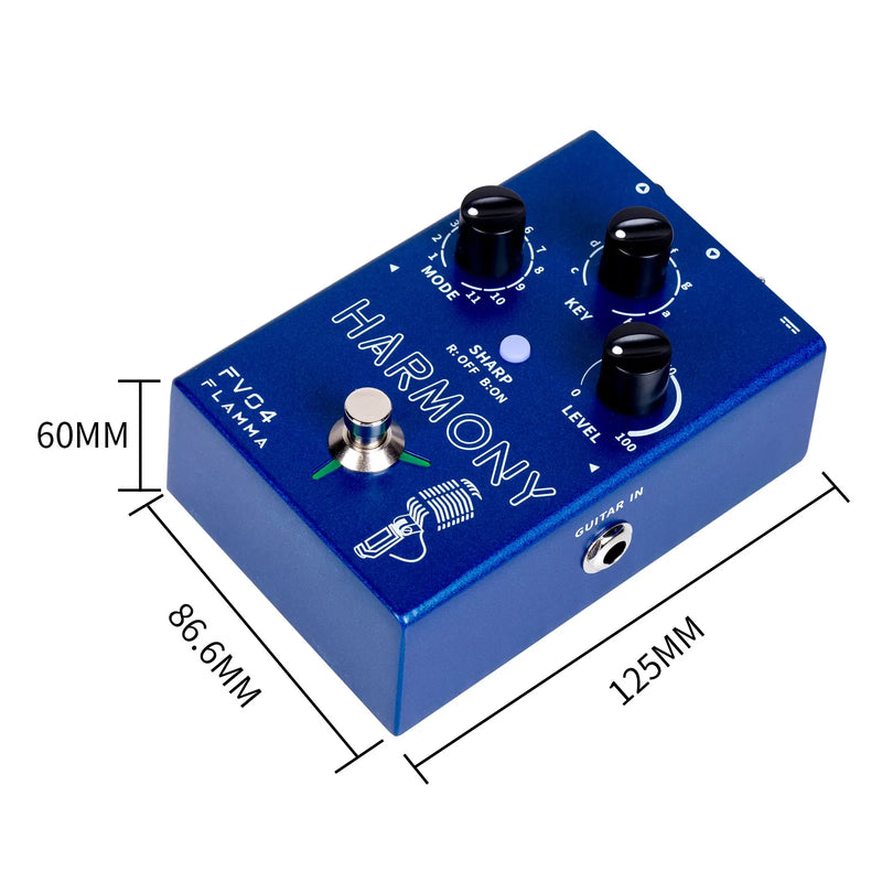 FLAMMA FV04 Harmony Vocal Effects Processor 12 pitches with 11 different harmony mode 48V Phantom Power