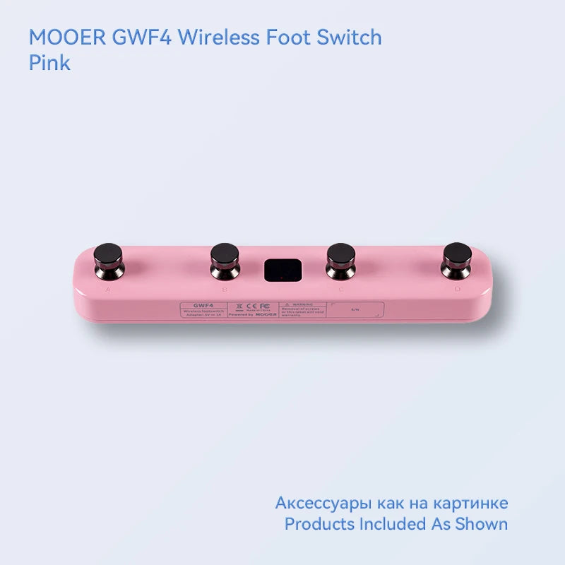 Controlador MOOER GWF4. Sem fio Prime P2/P1.