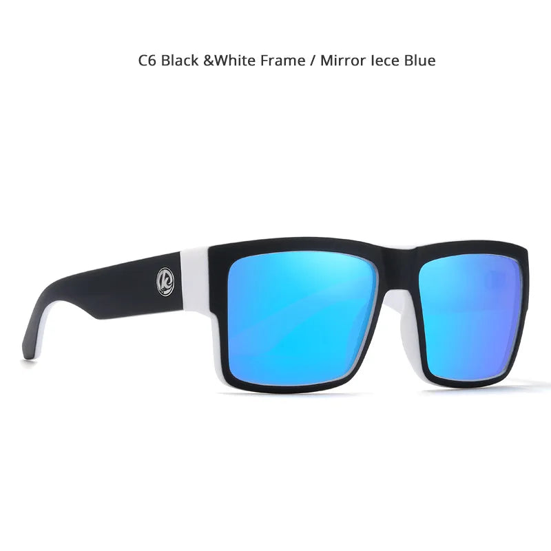 Óculos masculino KDEAM Classic Square Polarized Sports. Proteção Uv 400.