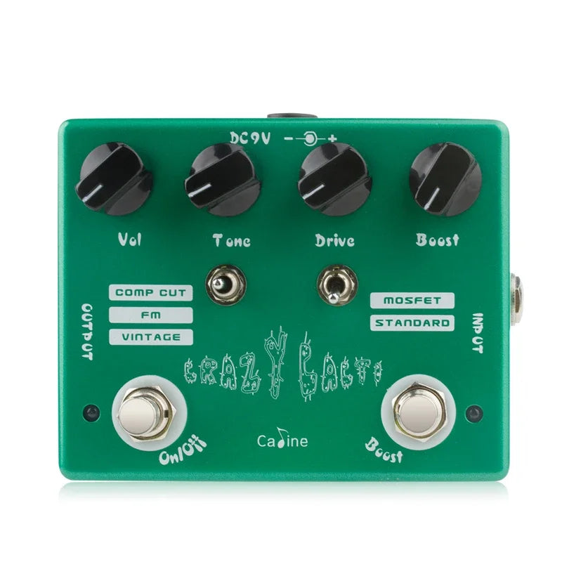 Overdrive Pedal Caline CP-20 Crazy Cacti. Efeito de Guitarra True Bypass Liga de Alumínio.