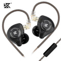 KZ EDX PRO X IEM Fones de ouvido Dynamic Drive HiFi Deep Bass Sound Earbud Sport Music.  Fone de ouvido com cancelamento de ruído e cabo destacável.