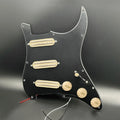 Guitar Pickguard Set Dual Rail Pickups. Estilo ST, 3 peças, mini humbucker 9K.