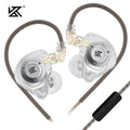 KZ EDX PRO X IEM Fones de ouvido Dynamic Drive HiFi Deep Bass Sound Earbud Sport Music.  Fone de ouvido com cancelamento de ruído e cabo destacável.