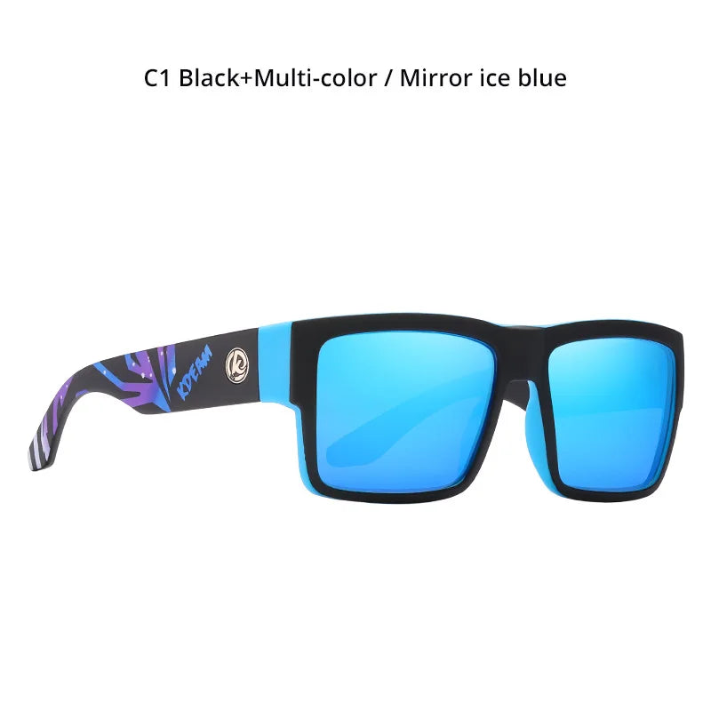 Óculos masculino KDEAM Classic Square Polarized Sports. Proteção Uv 400.