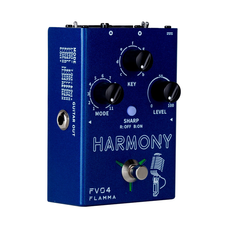 FLAMMA FV04 Harmony Vocal Effects Processor 12 pitches with 11 different harmony mode 48V Phantom Power