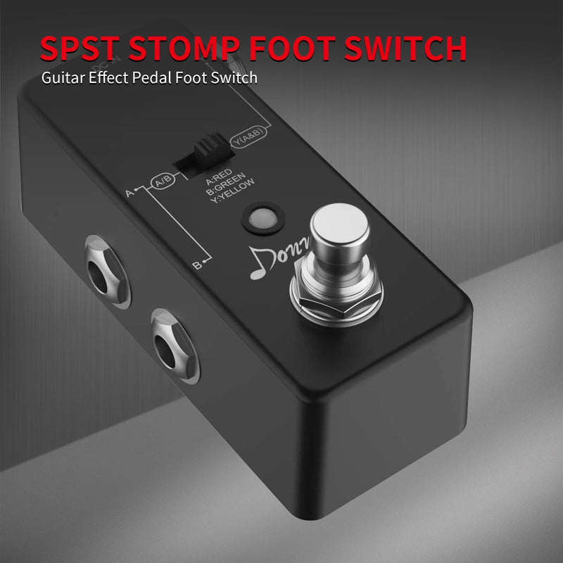 Soft Touch Foot Switch Normalmente aberto 2 PIN Stomp Box. Foot single para montagem de pedal.