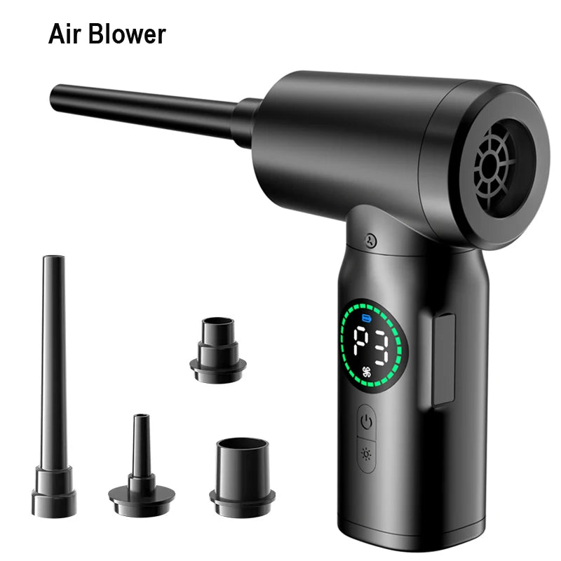 Soprador de Ar e Aspirador de Pó Air Duster. 7500mAh.