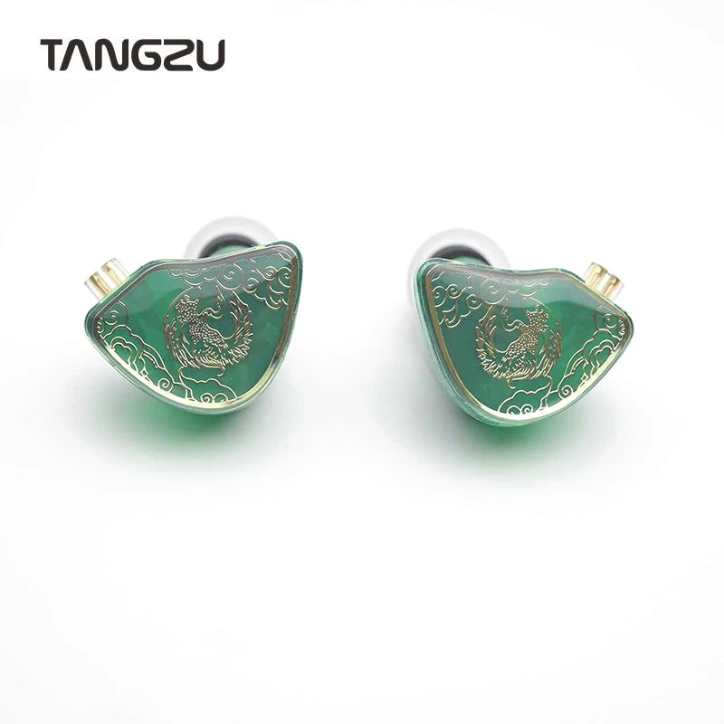 Fone de ouvido para monitoração TANGZU WAN ER SG HiFi 10mm Dual Cavity Dynamic Driver IEM.  In Ear Fone.