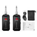 M-VAVE WP-5G 5.8G Sistema de guitarra sem fio Transmissor receptor de áudio recarregável Amplificador de guitarra Acessório de guitarra Cabo tipo C.