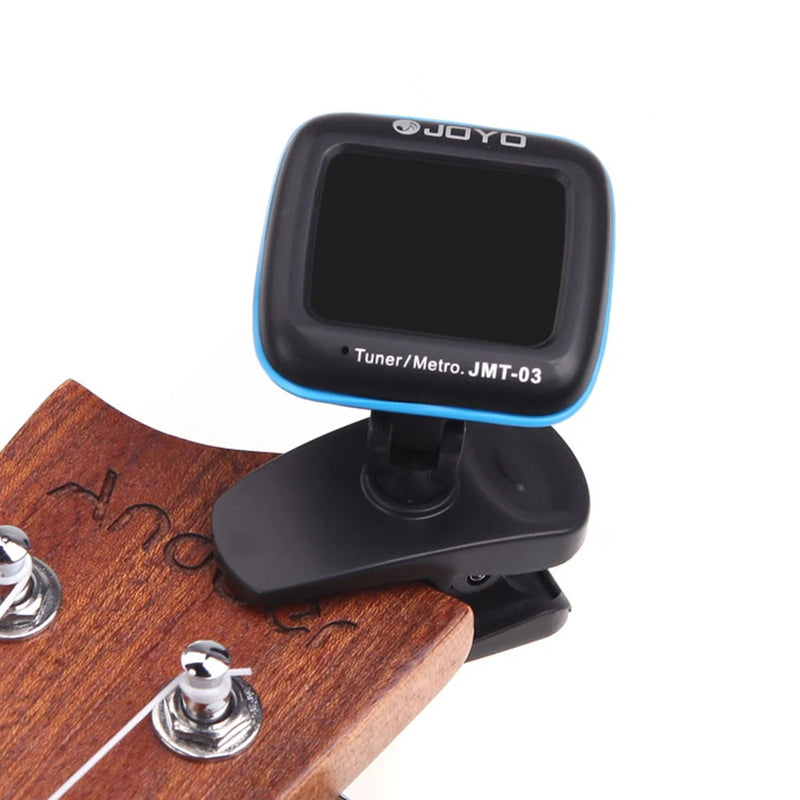 Afinador de guitarra 360 graus  giratório clip-on JOYO JMT-03 .