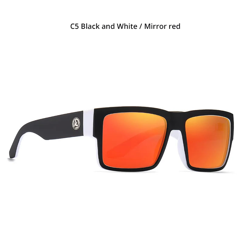 Óculos masculino KDEAM Classic Square Polarized Sports. Proteção Uv 400.