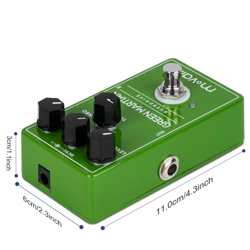 Pedal de efeito Movall MP105 Green Martian Overdrive.