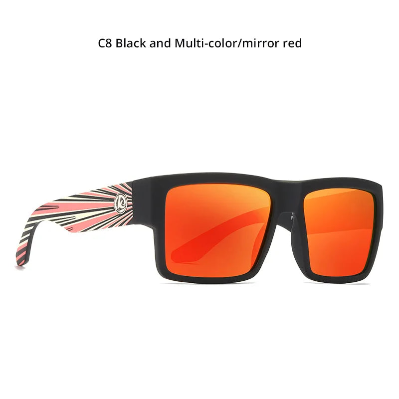 Óculos masculino KDEAM Classic Square Polarized Sports. Proteção Uv 400.