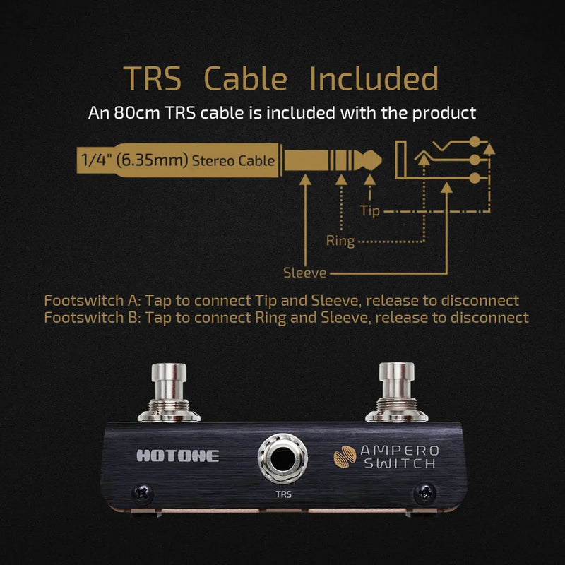 Hotone Ampero Foot Switch 2 vias. FS-1.