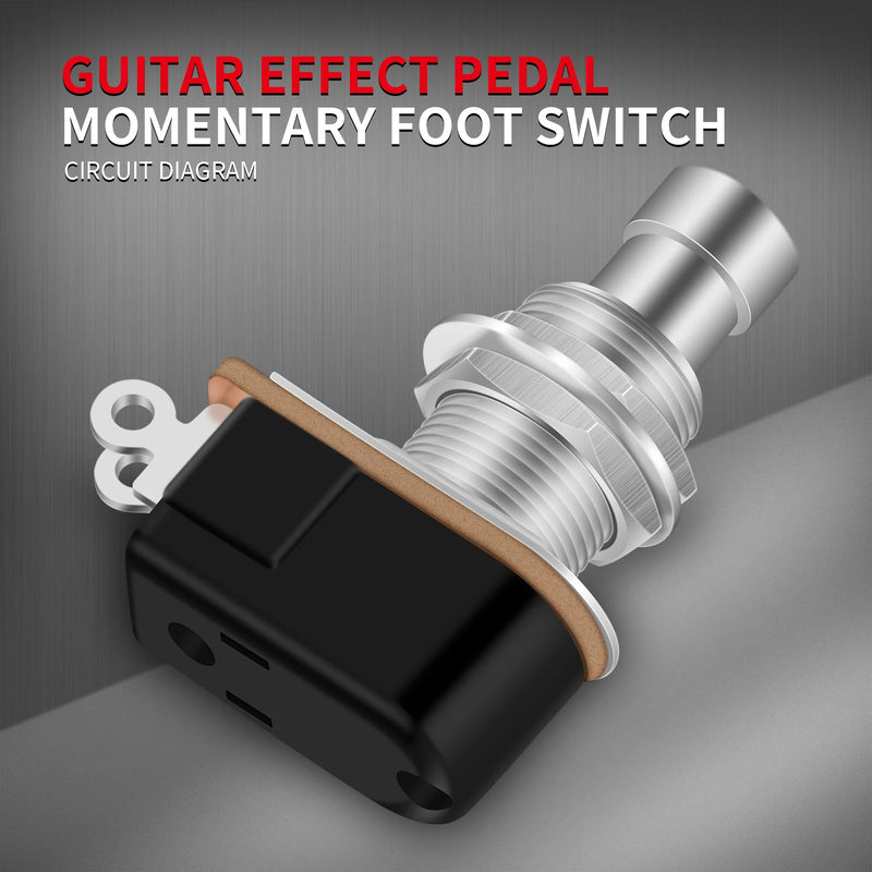 Soft Touch Foot Switch Normalmente aberto 2 PIN Stomp Box. Foot single para montagem de pedal.