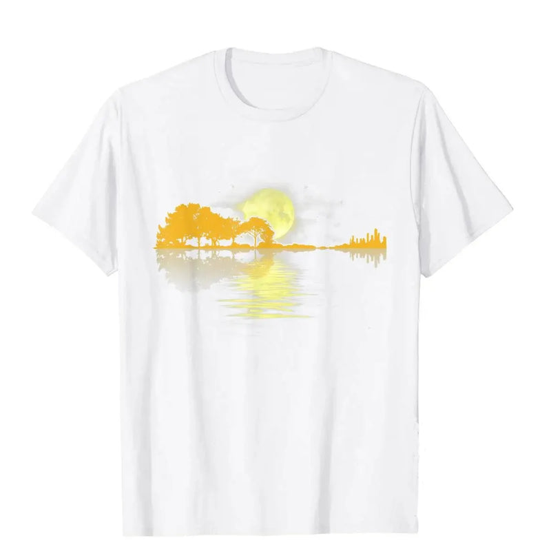 Camiseta Unisex Guitar Lake Shadow Love Guitar.