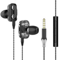 Fones de ouvido com fio X2 3,5 mm com fio intra-auricular, esportivos HIFI Bass Game Subwoofer.