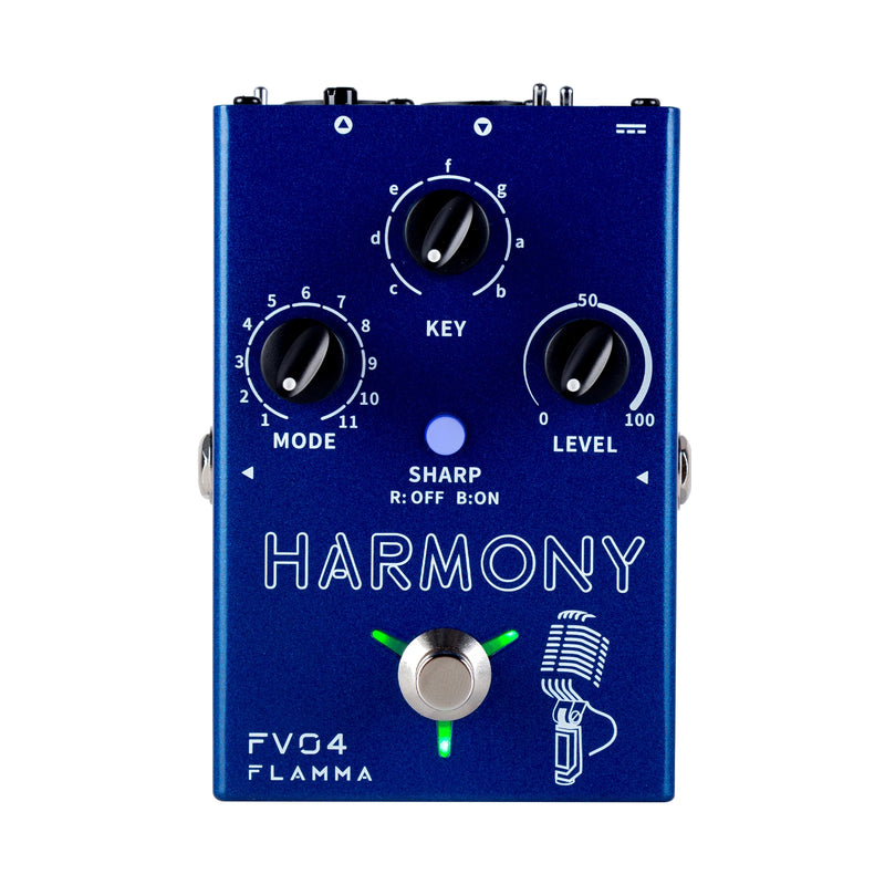 FLAMMA FV04 Harmony Vocal Effects Processor 12 pitches with 11 different harmony mode 48V Phantom Power