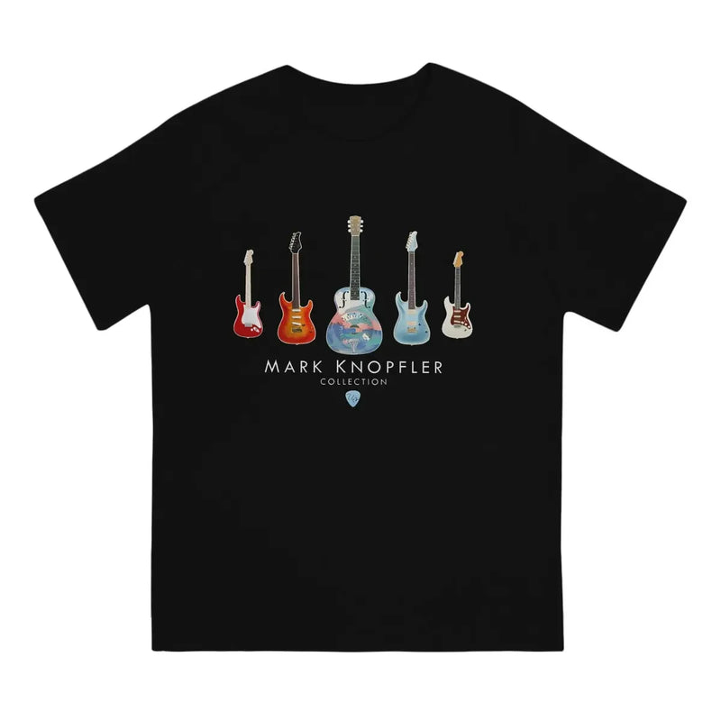 Camiseta Unisex de algodão com estampa Rock Guitar Vintage.