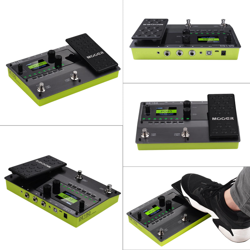 Multi Effects MOOER GE150. 55 Amplifier Models 151 Effects 80s Looper 40 Drum Rhythms 10 Metronome Tap.