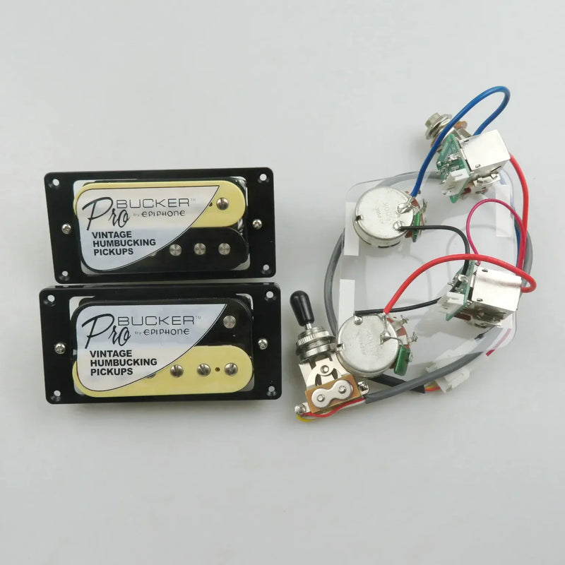 Guitar Pickups Alnico 5 ProBucker Humbucker Pickups Push/Pull Wiring Harness set.