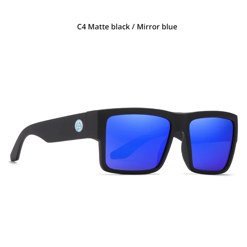 Óculos masculino KDEAM Classic Square Polarized Sports. Proteção Uv 400.