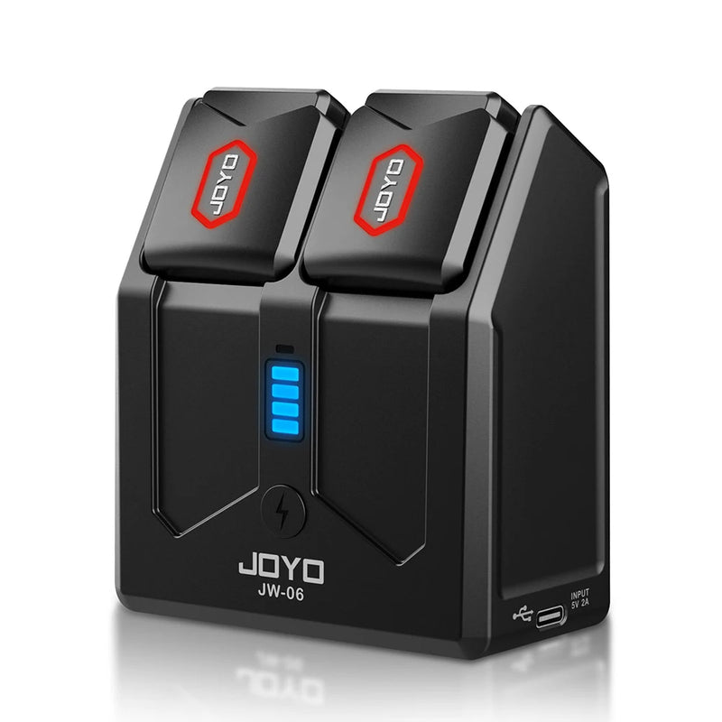 JOYO JW-06 Wireless Guitar System 5.8GHz Digital Wireless Guitar Transmitter and Receiver with Portable Charging Case