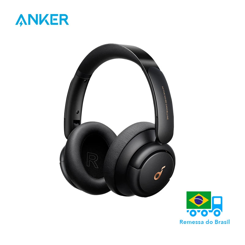 Fones de ouvido híbridos com cancelamento de ruído ativo. Soundcore by Anker Life Q30. Sem fio Bluetooth.